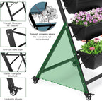 Outvita 4.4 FT Vertical Garden Bed, 5 Tier Vertical Raised Planter, Removable - Image 2