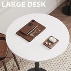 Flamaker Round Bistro Pub Table Modern Style Metal Base MDF Top Cocktail Bar - Image 7