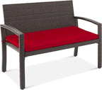Best Choice Products Outdoor Bench 2-Person Wicker Garden Patio Benches Seating by BestChoiceProducts