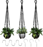 RIFNY Macrame Plant Hanger for 5 to 10 Inch Plant Pots, 35 Inch Indoor Handmade by RIFNY