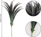 6Pcs Artificial Grass Fake Plants 17.3in Outdoor Plants UV Resistant Faux - Image 6