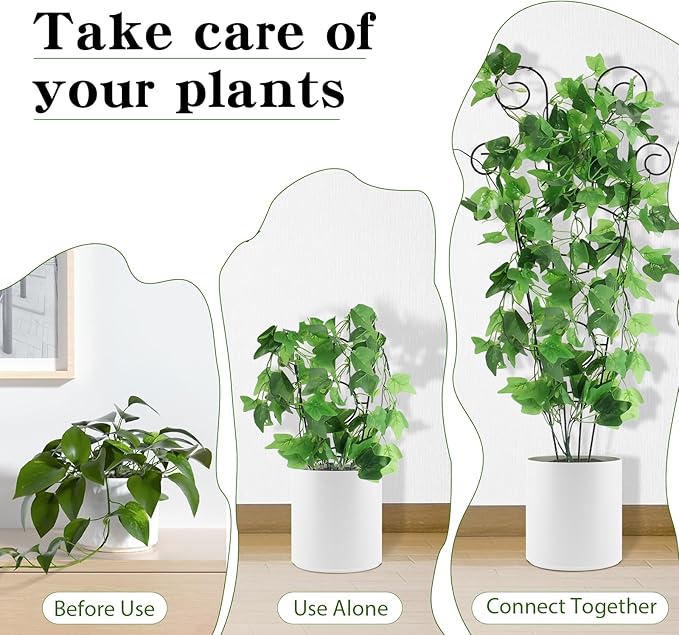 ZOUTOG Trellis for Climbing Plants Indoor 4 Pack 30 Inch, Rustproof Metal - Image 5