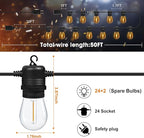 50FT LED Outdoor String Lights - Image 6