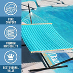 Lazy Daze Hammocks 12 FT Double Quilted Fabric Hammock - Image 6
