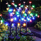 Solar Garden Lights Waterproof, Solar Lights Outdoor Decorative 4Pack, 80Led by IUEECEN