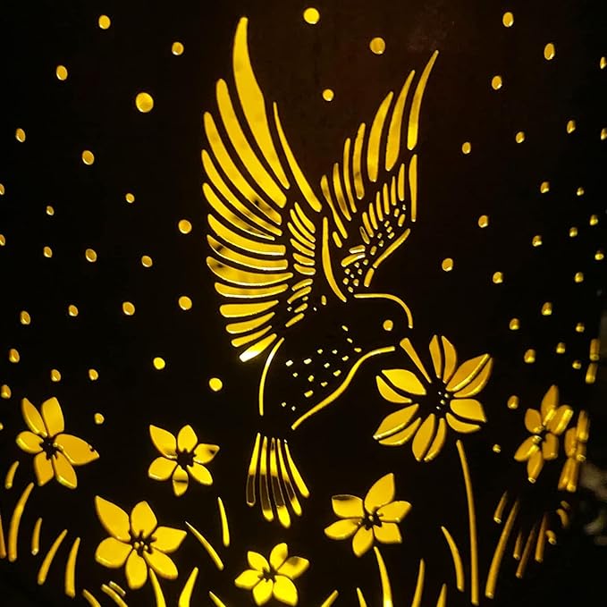 Birthday Gifts for Women, Solar Lanterns Outdoor Waterproof, Hummingbird Garden - Image 8