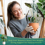 15 Pack Stackable Monstera Plant Support Stakes, 120inch Climbing Plant Sticks - Image 6