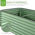 Best Choice Products 6x3x2ft Outdoor Metal Raised Garden Bed, Deep Root Box - Image 6