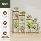 Bamworld Indoor Plant Stands Outdoor Combo Plant Shelves - Image 6
