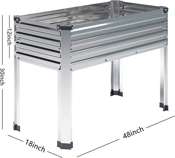 Vengarus Galvanized Raised Garden Bed Outdoor - Image 2