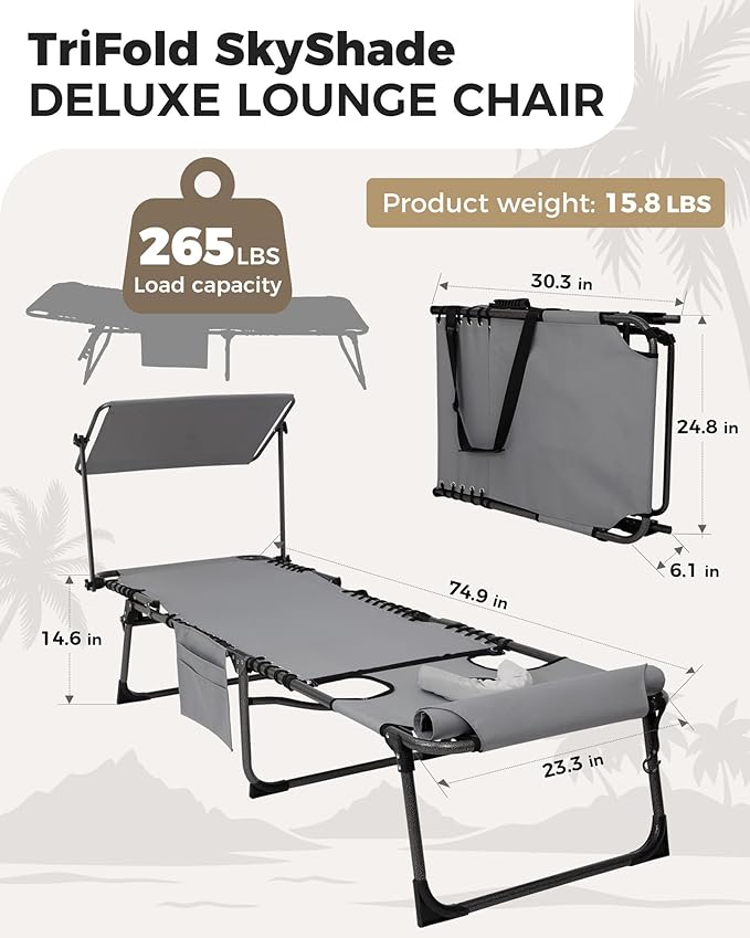 KingCamp 2 Pack Tanning Chair - Image 2