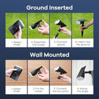 Consciot Solar Spotlights Outdoor, IP67 Waterproof 2-in-1 Solar Spot Lights - Image 8