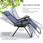 Nestl Zero Gravity Chairs Set of 2, Patio Lounge Chair Outdoor - Image 4