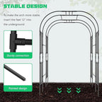 DoCred Large Garden Arch Trellis - Image 7
