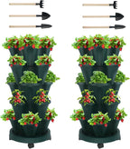 DUNCHATY Stackable Planter, Vertical Garden Planter by DUNCHATY