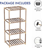 New England 4-Tier Wooden Plant Stand - Image 6