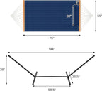 Two Person Hammock with Stand for Outside Heavy Duty, Outdoor Patio Hammock - Image 4