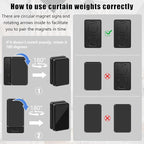 18 Pcs Outdoor Curtain Weights, Plastic Wrapped Magnetic Drapery Weights - Image 6