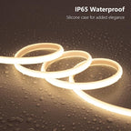 AC 110V COB LED Strip Lights Outdoor Waterproof 65.6ft, 4000K Natural White - Image 2