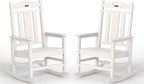 Ciokea Oversized Outdoor Rocking Chairs Set of 2, 380lbs Heavy-Duty Large Patio by CIOKEA