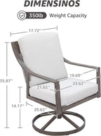 NATURAL EXPRESSIONS 5-Piece Outdoor Patio Dining Set - Image 7
