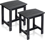 Y&M Outdoor Side Table, HIPS Adirondack Small Single Table, Waterproof Square by YM