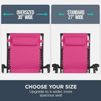 Best Choice Products 30” Wide Folding Zero Gravity Outdoor Recliner Patio - Image 4