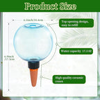 3pcs Large Plant Self Watering Globes, 17.5 oz Plastic Water Bulbs Top Fill - Image 2