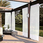 SpaceDresser Waterproof Outdoor Sheer Curtains - Image 2