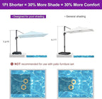 PURPLE LEAF 8' X 8' Patio Umbrella - Image 2