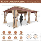 COBIZI Gazebo 12x20 Heavy Duty Gazebos - Image 2