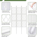 5.25FT Garden Trellis for Climbing Plants Outdoor, Metal Wall Lattice Climbing - Image 7