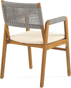 Christopher Knight Home Zed 3 Pieces Outdoor Dining Set, Acacia Wood Dining - Image 7