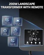 DEWENWILS 200W Low Voltage Landscape Transformer, 120V AC to 15V DC, Outdoor - Image 3