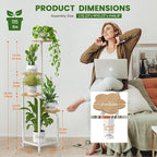 TOSKING 5 Tier Metal Plant Stand Indoor 48''H Tall, Heavy Duty Plant Shelf - Image 4