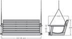 highwood Weatherly Porch Swing 5 Feet - Image 6