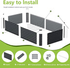 8x2x2FT Galvanized Raised Garden Bed, Galvanized Planter Boxes Outdoor - Image 3