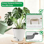 Self-Watering-Pots-for-Indoor-Plants, 8 Inch Flower Pots - Image 4