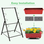 Homdox 5-Tier Elevated Garden Bed- Freestanding Vertical Raised Bed - Image 6