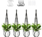Macrame Plant Hanger Indoor Set of 4 by Unknown