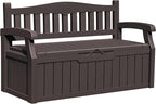 Greesum 80 Gallon Outdoor Storage Bench, Resin Patio Furniture by BuynowfromGreesum