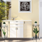2-Pack Plant Stand Indoor Outdoor, Tall Black Metal Rustproof Stable Plant - Image 4