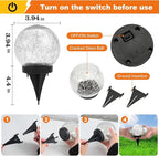 Solar Globe Lights Outdoor Waterproof-Solar Balls-Solar Garden Lights-Orbs - Image 4