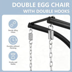 SWITTE Double Hanging Egg Chair - Image 9