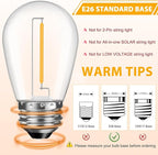 48 Pack LED S14 Replacement Light Bulbs, Shatterproof Outdoor 1 Watt to Replace - Image 4