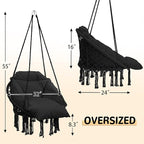 Macrame Hammock Hanging Swinging Chair - Image 6