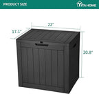 YITAHOME 30 Gallon Deck Box Outdoor Storage Box, Waterproof Resin Package - Image 8
