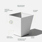 Veradek Pure Series Nobleton Plastic Planter - Image 3