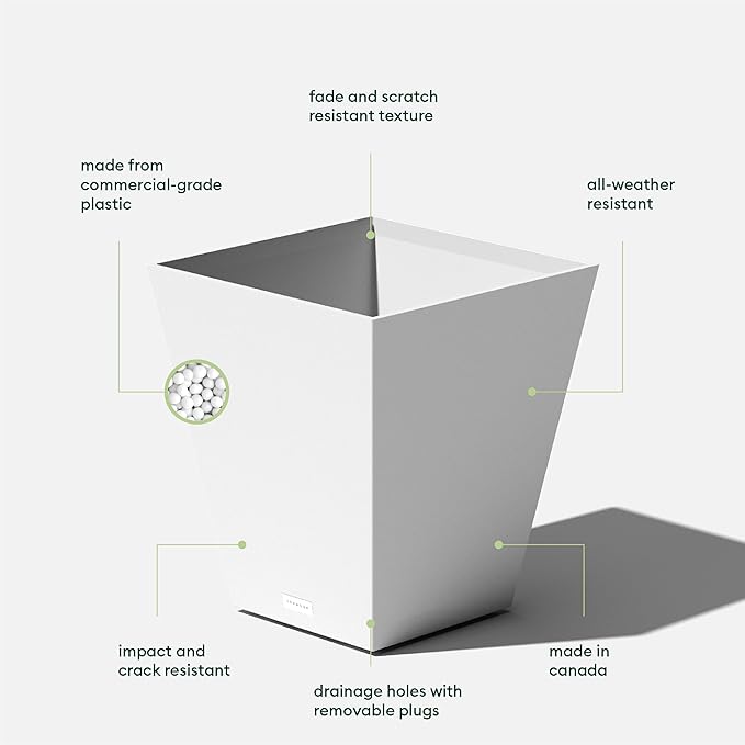 Veradek Pure Series Nobleton Plastic Planter - Image 3