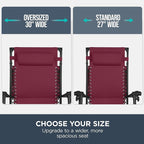 Best Choice Products 30” Wide Folding Zero Gravity Outdoor Recliner Patio - Image 4
